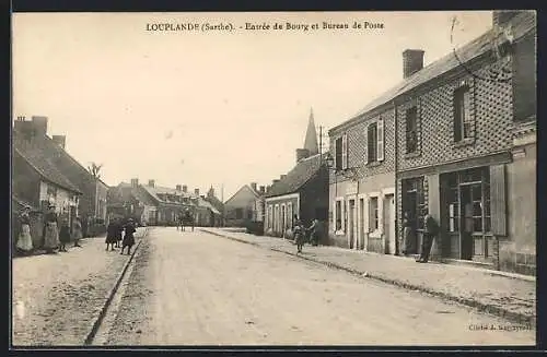 AK Louplande, Entrée du Bourg et Bureau de Poste