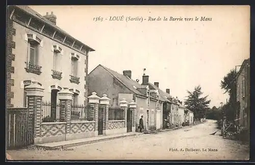 AK Loué, Rue de la Barrie vers Le Mans