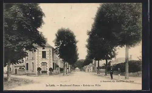 AK Le Lude, Boulevard Fisson, Entrée en Ville