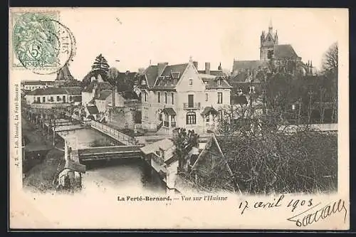 AK La Ferté-Bernard, Vue sur l`Huisne