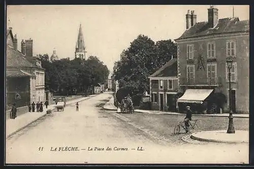 AK La Flèche, La Place des Carmes