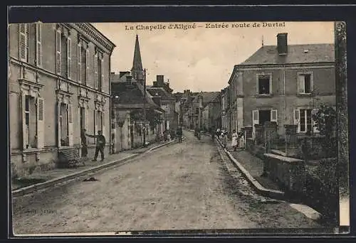 AK La Chapelle-d`Aligné, Entrée route de Durtal