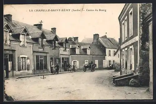 AK La Chapelle-Saint-Rémy, Centre du Bourg