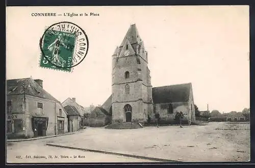 AK Connerre, L`Église et la Place