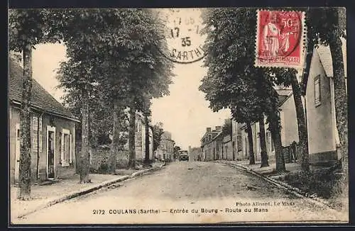 AK Coulans, Entrée du Bourg, Route du Mans