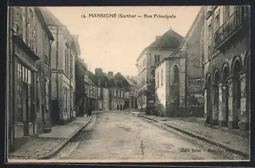 AK Mansigné, Rue Principale et ses bâtiments anciens