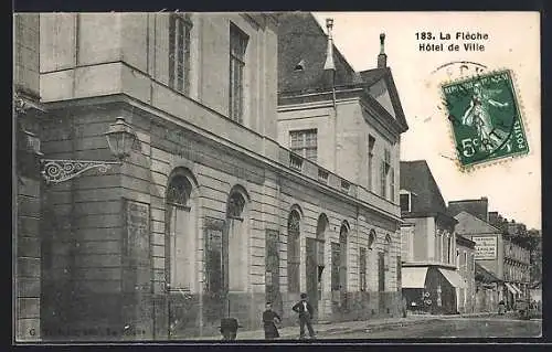 AK La Flèche, Hôtel de Ville