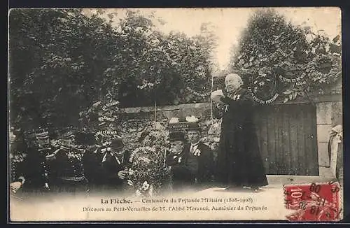 AK La Flèche, Centenaire du Prytanée Militaire, discours de l`abbé Morancé