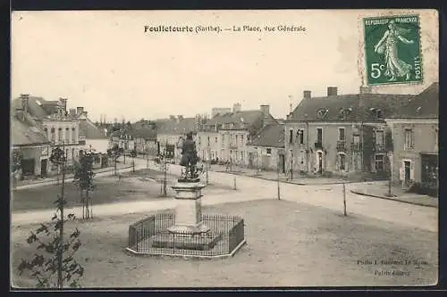 AK Foulletourte, La Place, vue générale