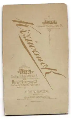 Fotografie Krziwanek, Bad Ischl, Franzensallee 10, Porträt eines Mannes mit Bart