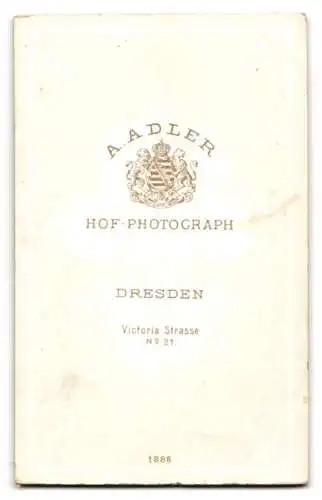 Fotografie A. Adler, Dresden, Victoria Strasse 21, Vater mit Kind