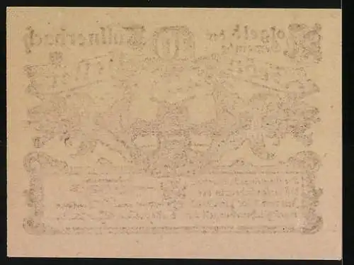 Notgeld Tullnerbach 1920, 10 Heller, Jagd-Denkmal in Tullnerbach