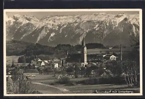 AK Teisendorf, Gesamtansicht mit Unterberg