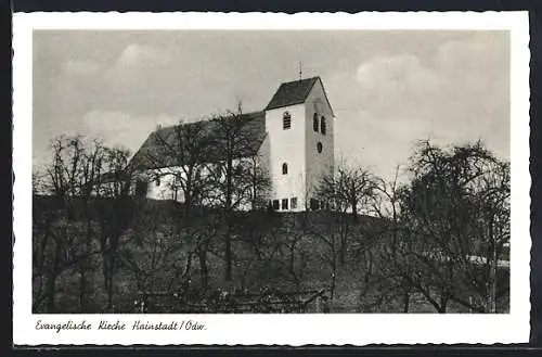 AK Hainstadt / Odenwald, evangelische Kirche