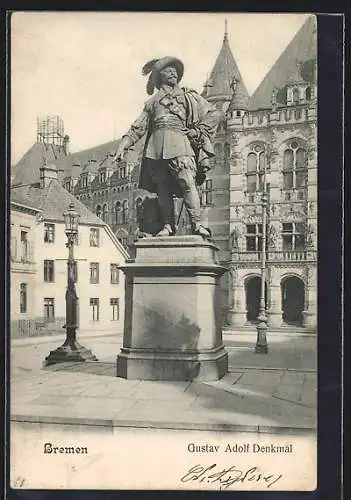 AK Bremen, Am Gustav Adolf Denkmal