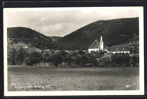 AK Horn /N.-Oe., Mödring mit Kirche