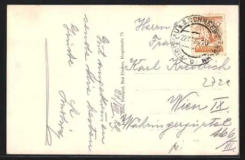 AK Bad Fischau, Teilansicht von einer Anhöhe aus