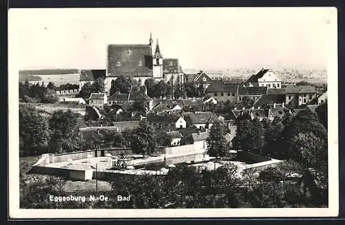 AK Eggenburg, Freibad in der Stadt