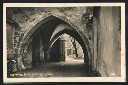 AK Eggenburg, Partie an der Pfarrkirche