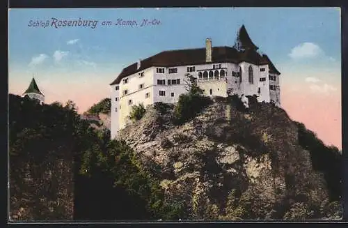 AK Rosenburg, Blick zum Schloss