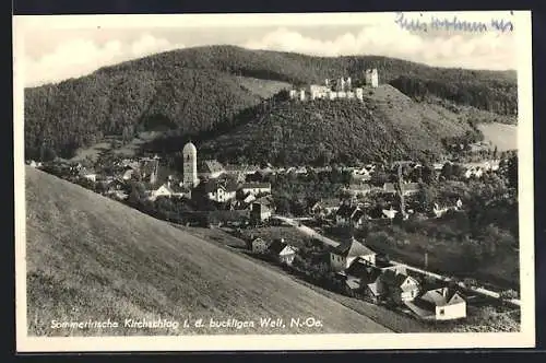 AK Kirchschlag i. d. buckligen Welt, Ortsansicht aus der Vogelschau