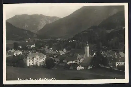 AK Lunz am See, Ortsansicht mit Scheiblingstein