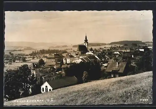 AK Frankenmarkt /O.-Ö., Blick über die Dächer