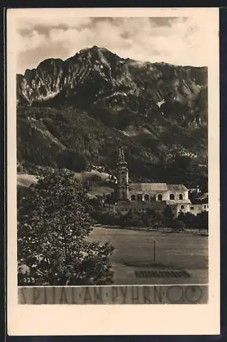 AK Spital am Pyhrn, Kirche mit Bergpanorama