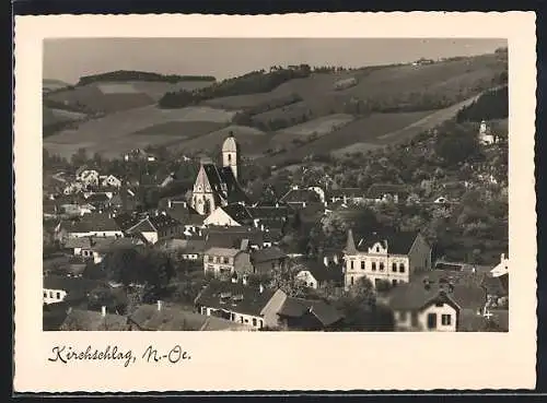 AK Kirchschlag /N.-Oe., Blick über die Dächer