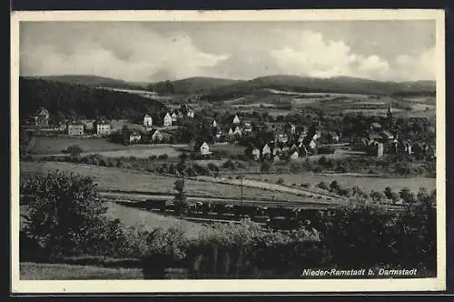 AK Nieder-Ramstadt b. Darmstadt, Teilansicht