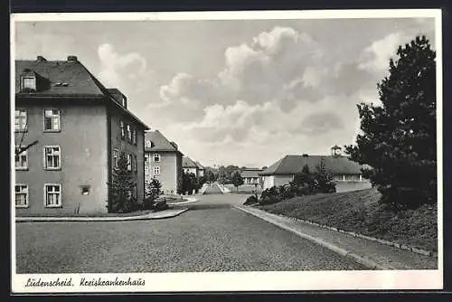 AK Lüdenscheid, Kreiskrankenhaus mit Strassenpartie