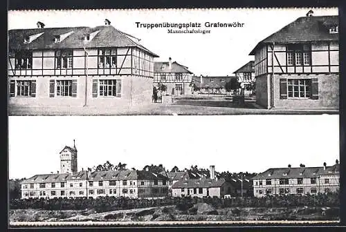 AK Grafenwöhr, Truppenübungsplatz mit Mannschaftslager