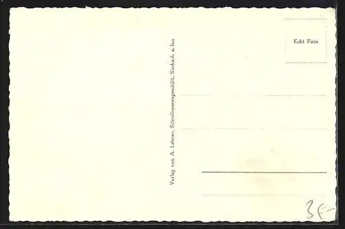 AK Simbach a. Inn, Teilansicht mit Blick auf Braunau