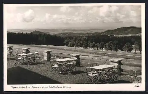 AK Silberhütte / Opf., Terrassenblick v. Hermann Esser Schutzhaus
