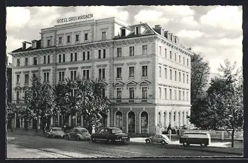 AK Augsburg, Hotel Drei Kronen