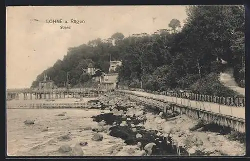 AK Lohme a. Rügen, Partie am Strand