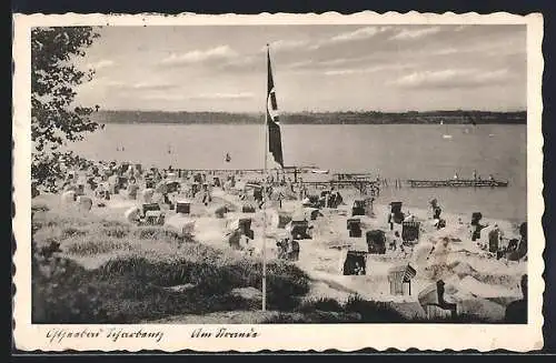 AK Scharbeutz, Ostseebad, Am Strande mit 