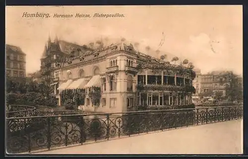 AK Hamburg-Neustadt, Cafe Alsterpavillon von Hermann Heinze