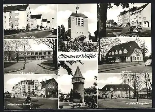 AK Hannover-Wülfel, Gasthaus Wülfeler Biergarten, Gasthaus Jägerhaus, Schützenhaus