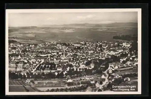 AK Donaueschingen, Teilansicht, Fliegeraufnahme