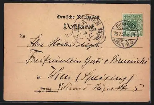 Lithographie Frankfurt, Die neue Post