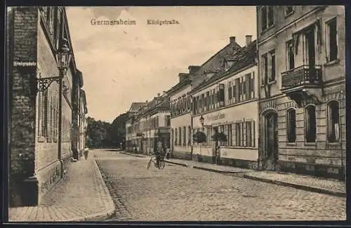 AK Germersheim, Hotel-Restaurant in der Königstrasse