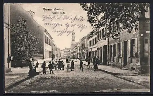 AK Germersheim, Geschäfte in der Marktstrasse