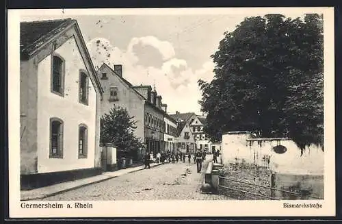 AK Germersheim a. Rhein, Gasthaus in der Bismarckstrasse