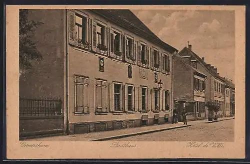 AK Germersheim, Hotel de Ville und Stadthaus