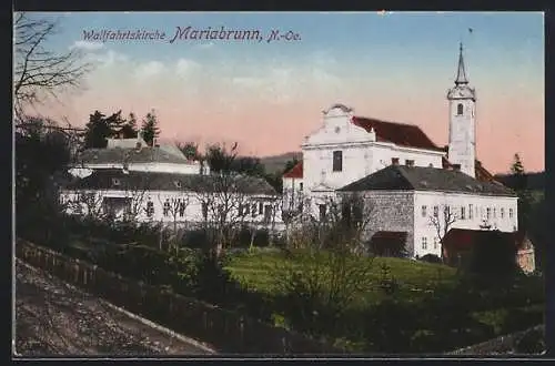 AK Mariabrunn, Blick zur Wallfahrtskirche