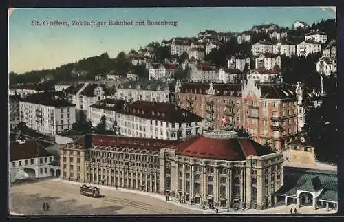 AK St. Gallen, Zukünftiger Bahnhof mit Rosenberg