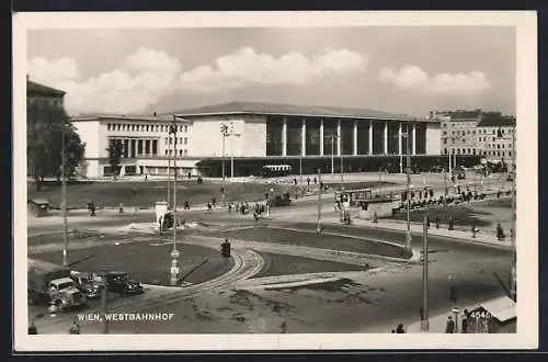 AK Wien, Vorplatz des Westbahnhof