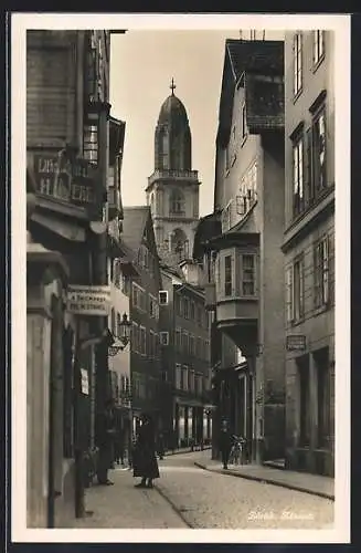 AK Zürich, Altstadt mit Konsumverein Zürich