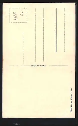 AK Zürich, Strassenbahn in der Poststrasse